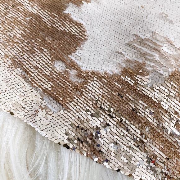 Chelsea & Violet - Sequin Top in Champagne Gold - Picture 4 of 5